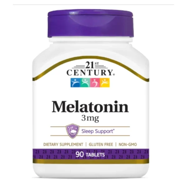 21st Century Melatonin 3 mg Tablets, 90 Count